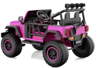 24V Ride on Car Truck Electric Powered Ride on Toys Jeepwith Remote Control & LED Lights, Black