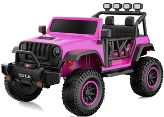 24V Ride on Car Truck Electric Powered Ride on Toys Jeepwith Remote Control & LED Lights, Black