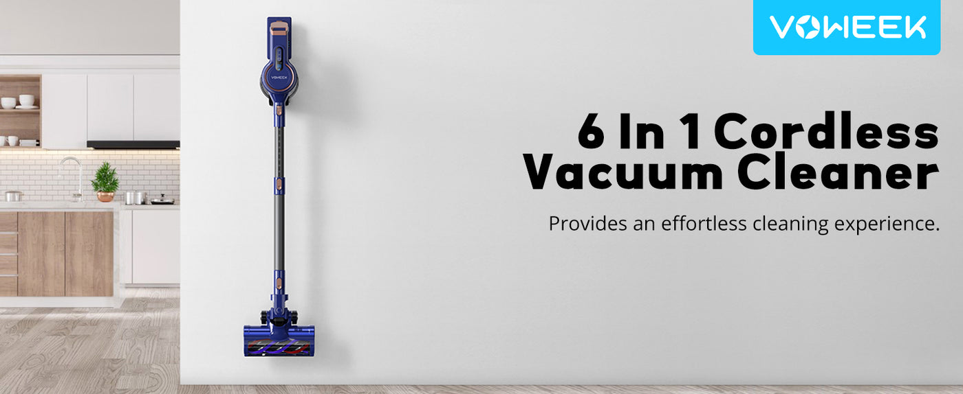 Voweek VC09 6 in 1 Lightweight Cordless Vacuum Cleaner with 3 Power Mo