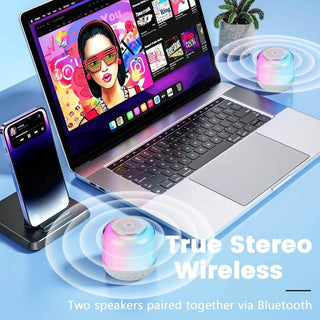 Smart Night Light Portable Wireless Mini Lit TWS Speaker With 5W Clear Sound, Free Shipping & 3-5 Days Delivery