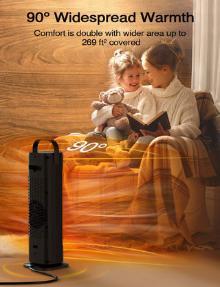 Voweek 24" Space Heater 1500W PTC Fast Heating Ceramic Heater