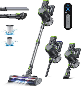Voweek VC09 6 in 1 Lightweight Cordless Vacuum Cleaner with 3 Power Modes, LED Display 45min Runtime, 2 Colors